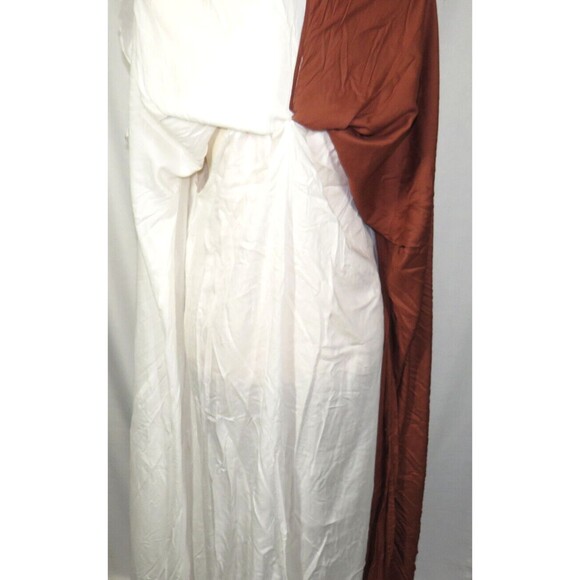 Anthropologie Let Me Be Colorblock Flowy Halter Maxi Dress Size Medium - Picture 11 of 13